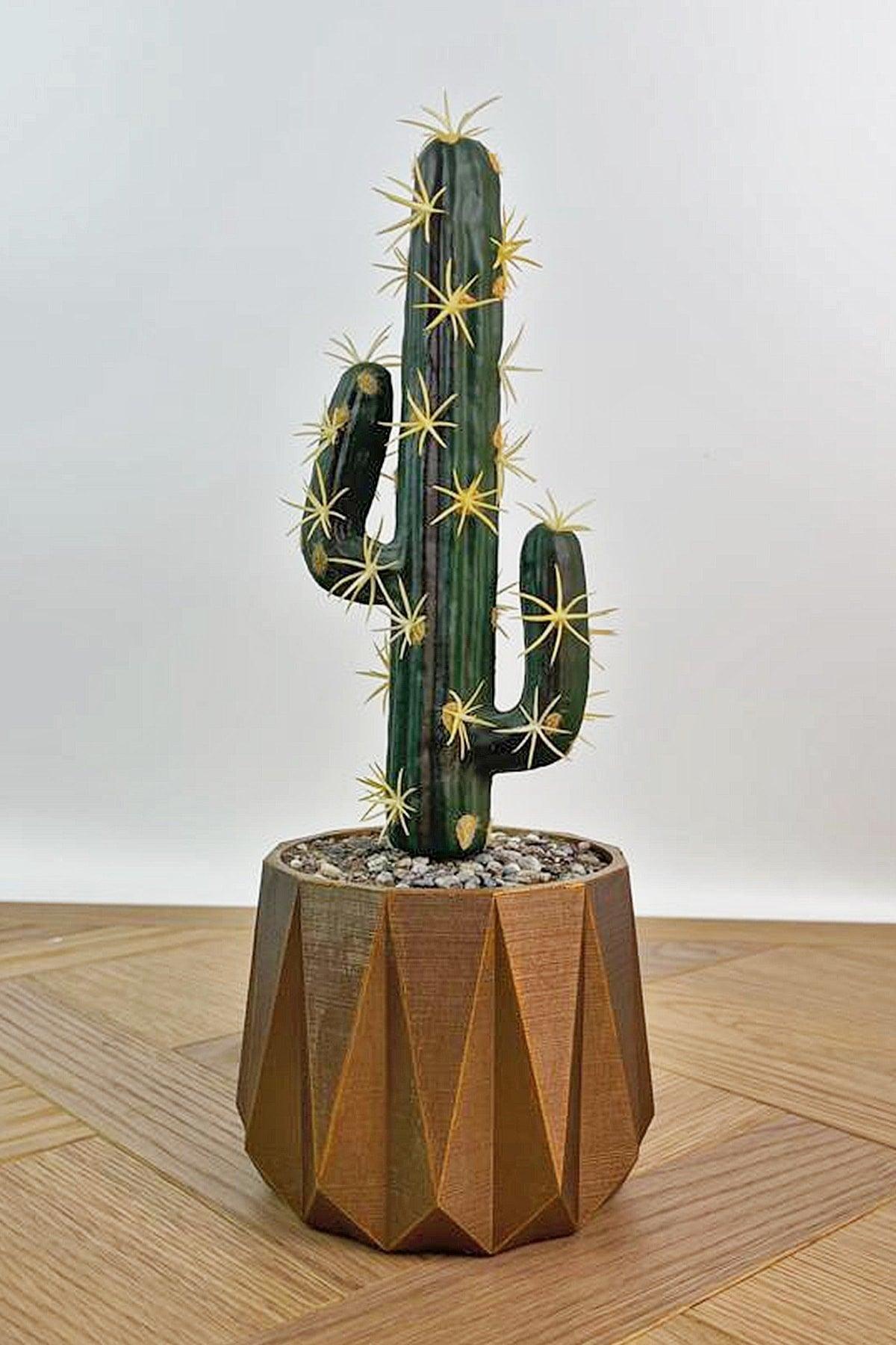 Artificial Cactus-30 Cm Decorative Concrete Flower Pot - Swordslife