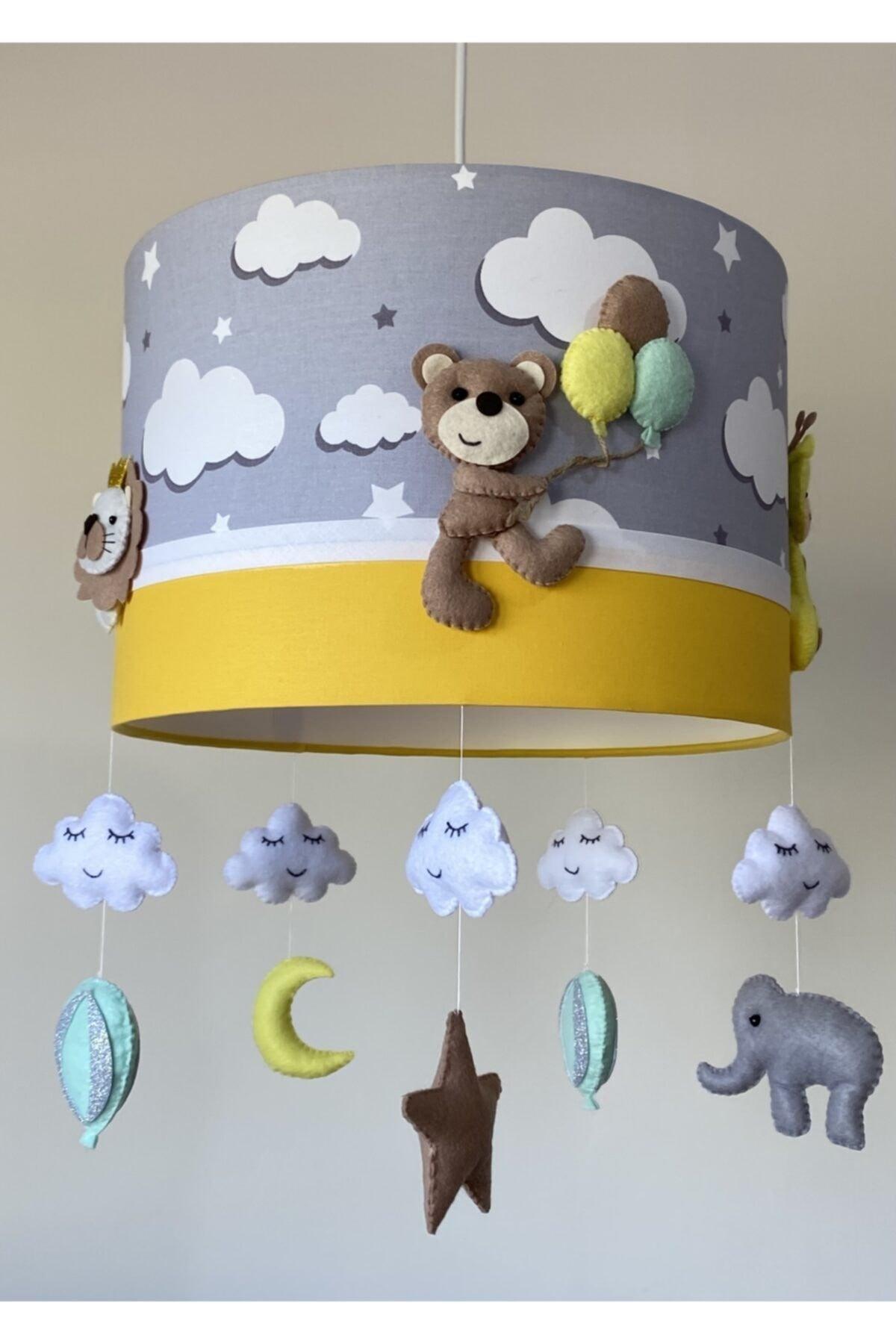 Various Animal Figures Yellow Baby/Kids Room Chandelier - Swordslife