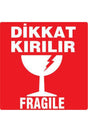 Attention Fragile Label 100*100 1 Roll 500 Pieces