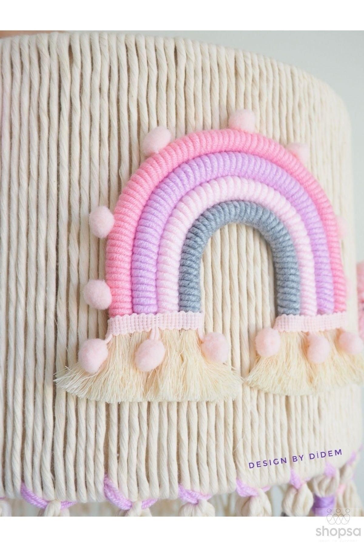 Baby / Kids Room Handcrafted Macrame Rainbow Chandelier - Swordslife