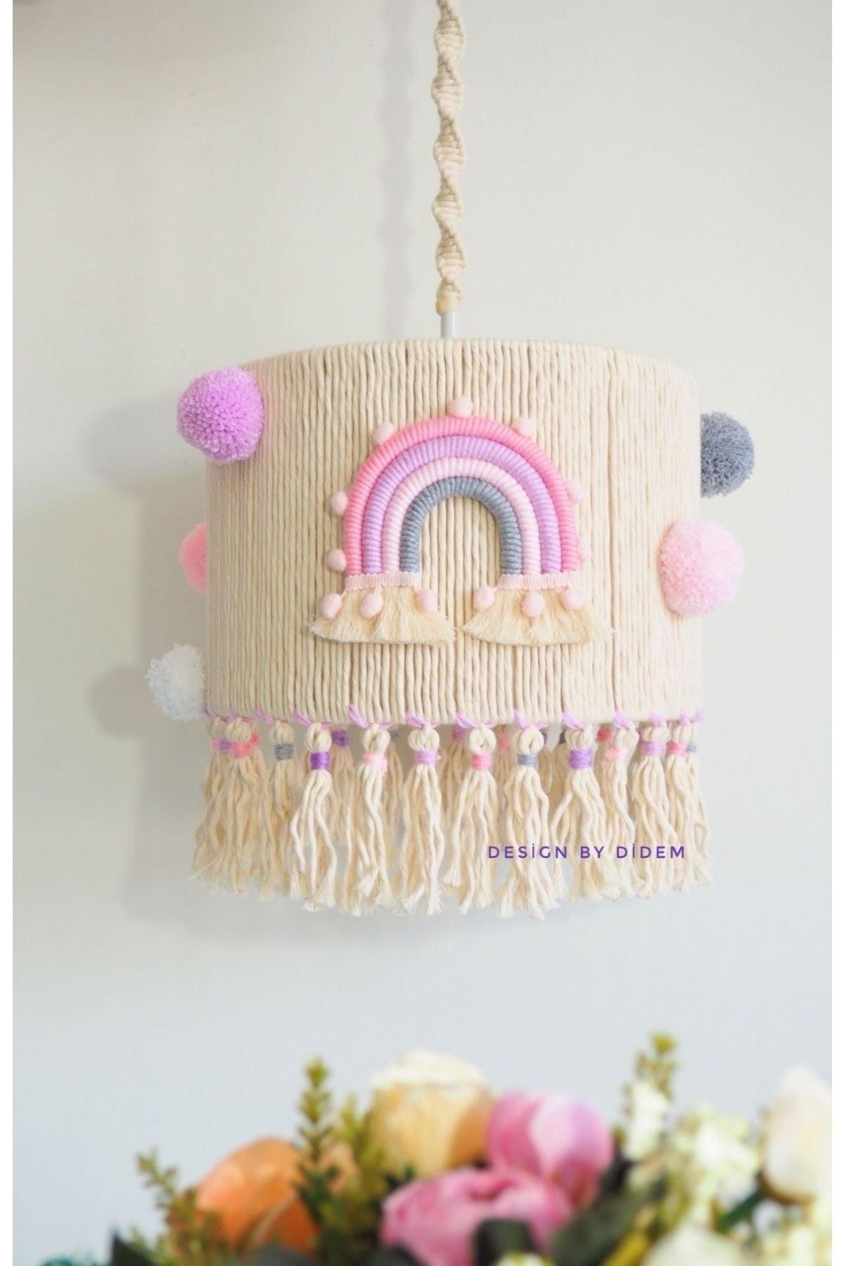 Baby / Kids Room Handcrafted Macrame Rainbow Chandelier - Swordslife