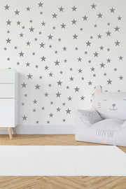 Baby Room Sticker Star Sticker, Kids Room Sticker, Decorative Sticker, Gray - Swordslife