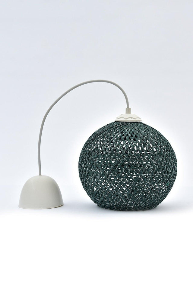 Balle Green Pendant Ball Chandelier White Cable - Swordslife