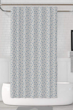 Waterproof polyester shower curtain with 12 rings - 200x100cm in beige