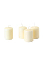 White Hemsjo Block Candle Set of 4 - Swordslife