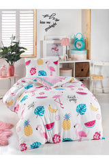 White Junior Duvet Cover Set Single Cocktail - Swordslife