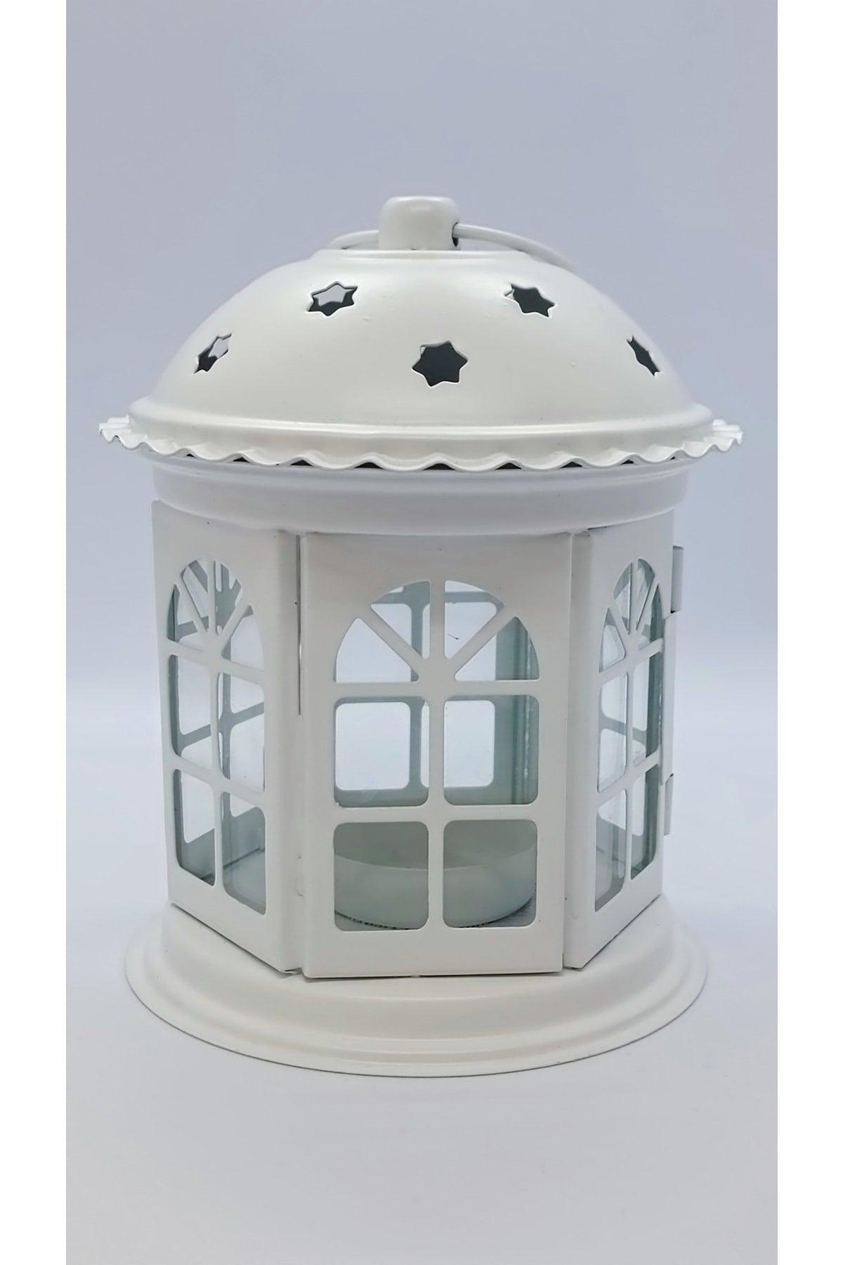 White Luxury Stylish Appearance Lantern Candle Holder - Swordslife