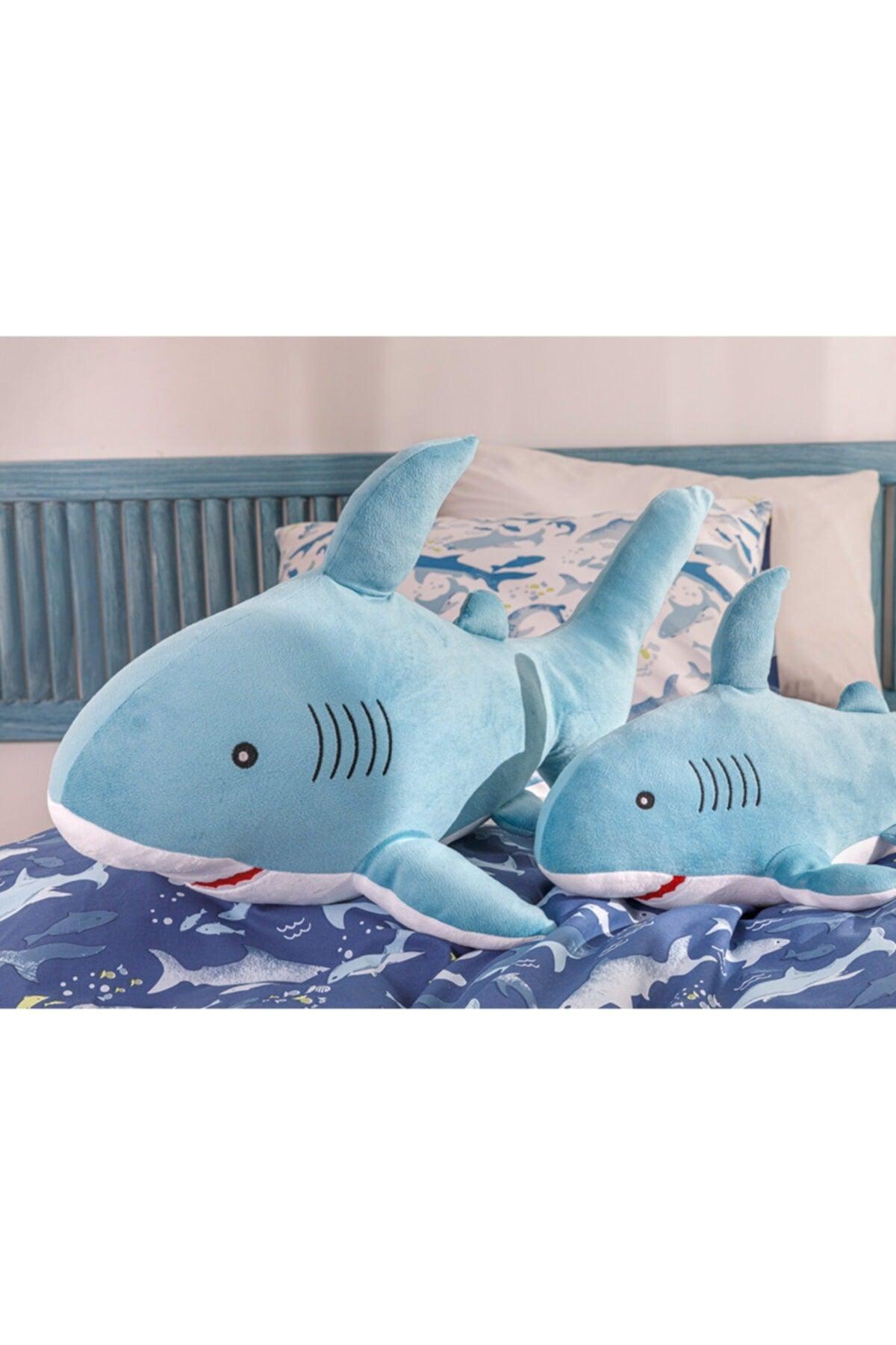 Big Shark Decorative Throw Pillow 36x71 Blue - Swordslife