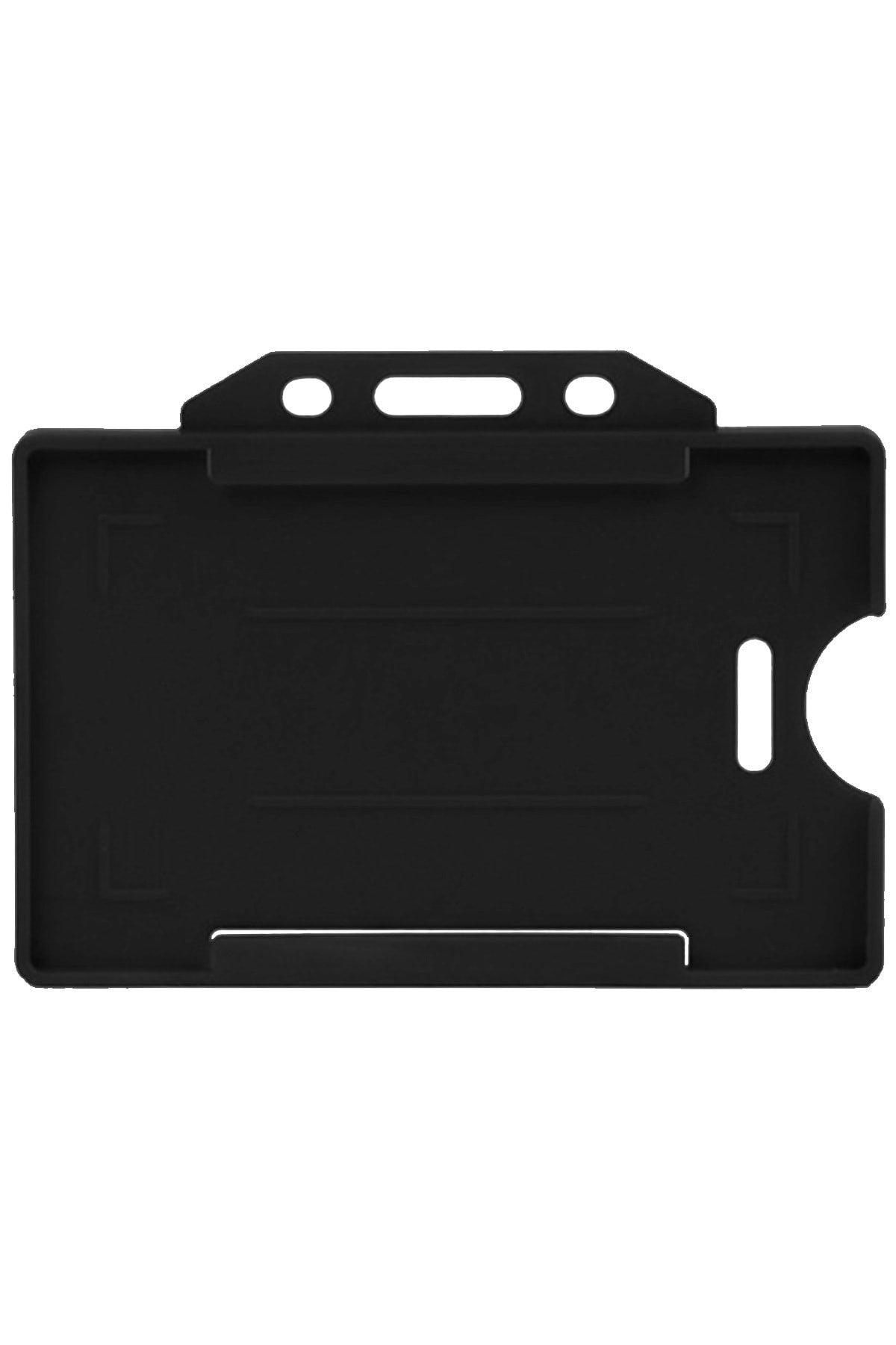 Black Name Badge Neck Strap Card Case -