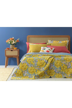 Yellow Buttercup Double Bedspread – 200x220 cm Polyester