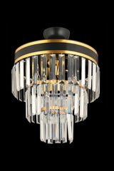 Çağla 3 Piece Black Gold Gilded 30 Lux Modern Chandelier - Swordslife