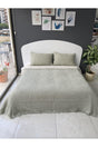 Chala Green Oversized Muslin Bedspread - Swordslife