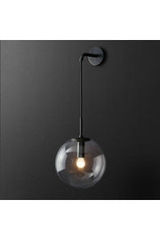 Cane Modern Design Living Room - Hall - Black Color Smoked Glass Wall Sconce - Swordslife