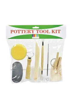 Ceramics starter kit with modeling clay and tools