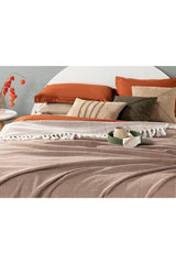 Chevron Woven Double Bedspread 240x260 Cm Tile - Swordslife