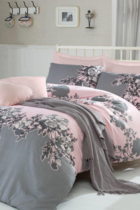 Double Easy-Iron Duvet Cover Set Rodez Powder - Swordslife