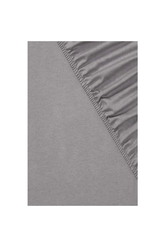 Double Cotton Elastic Bed Sheet 160 X 200 cm Gray - Swordslife