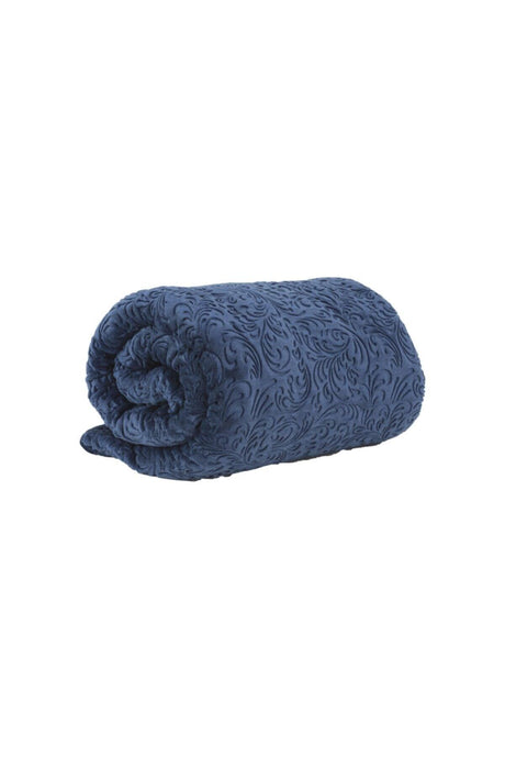 Double Embos Blanket Navy Blue - Swordslife