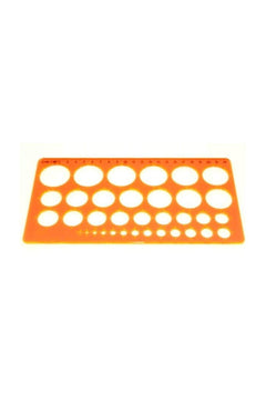 Large circle stencil template set 1-36 mm
