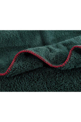 Claire Sherpa Double Plain Blanket - Green - Swordslife