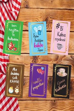 Set Of 6 Presentation Cards For Events And Keepsakes 8 x 13cm