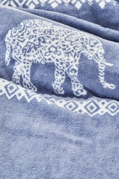 Colmar Indigo Double Blanket - Swordslife