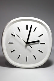 Colorful Design Square Concrete Wall Clock | white 26cm - Swordslife