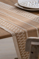 Cotton Lace Milk Brown 35x145 Cm Runner Table Cloth - Swordslife