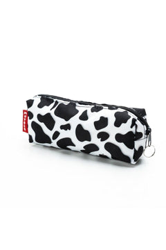 Black and White Cow Print Pencil Case and Makeup Bag