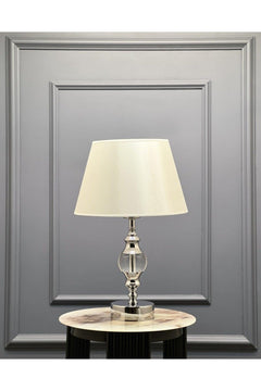 Modern Silver and Crystal Globe Pendant Lamp with E27 Socket