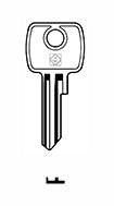 Universal door lock nickel-plated key with bright finish