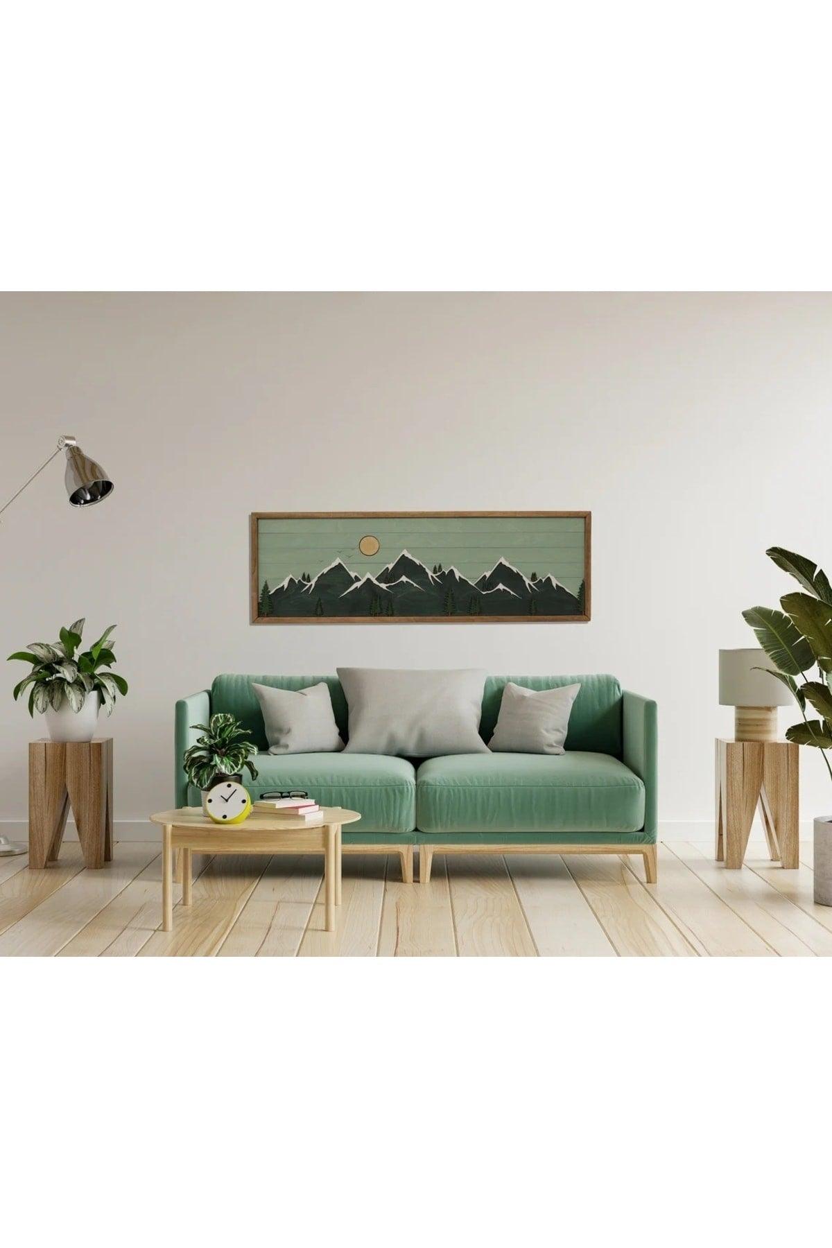 Mountain Wall Art Wood, Wood Wall Art, Modern Farmhouse Decoration, Wall Decor Wood 3d - Swordslife