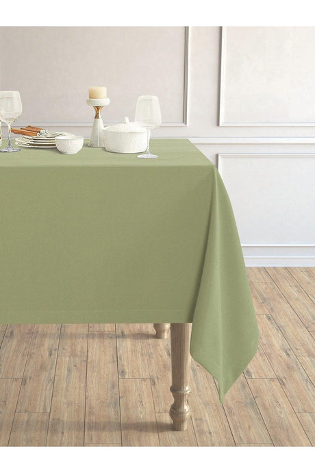 Daily Series Velvet Textured Sage Color Table Cloth - Swordslife