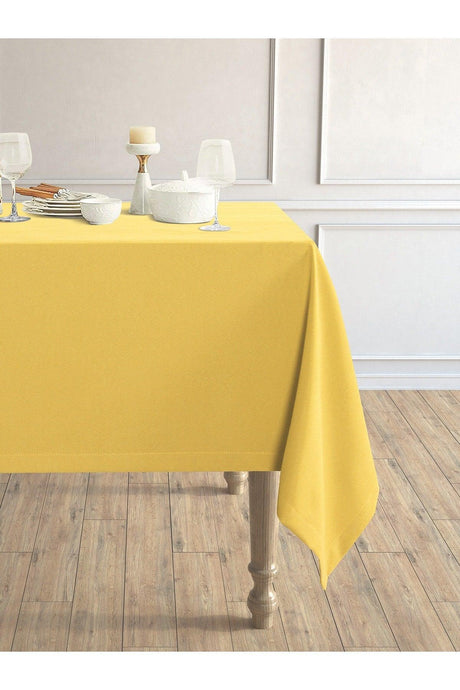 Daily Series Velvet Textured Sun Yellow Table Cloth - Swordslife