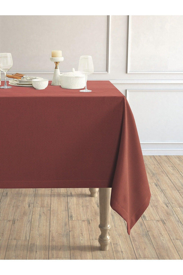 Daily Series Velvet Textured Cinnamon Table Linen - Swordslife