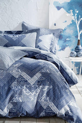 Daria Ranforce Oversized Duvet Cover Set - Indigo - Swordslife