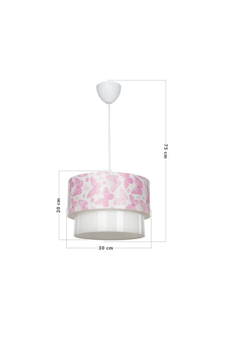 Deco Pendant Lamp Pink Butterfly - Swordslife