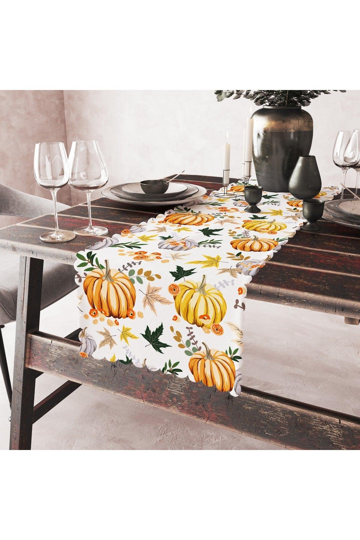 Decorative Pumpkin Pattern Runner - Swordslife