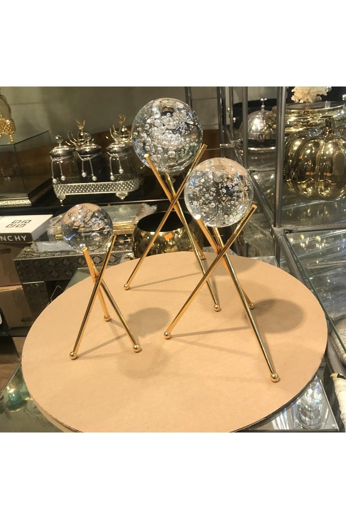 Decorative 3 Piece Crystal Sphere - Swordslife