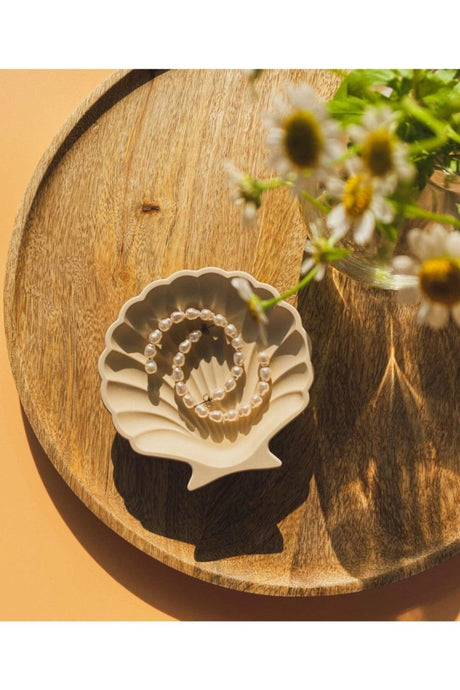 Decorative Concrete Oyster Jewelry Plate - Swordslife