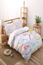 Patterned Double Linen Duvet Cover Set Nyds-16 - Swordslife