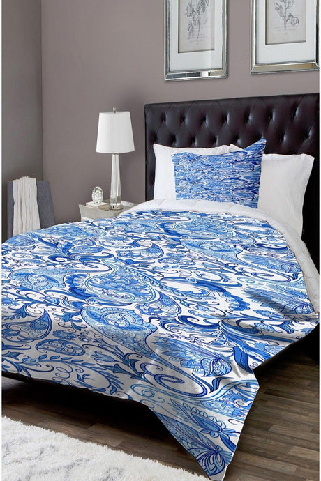 Patterned Single Bed Linen Duvet Cover Set Nyds-4 - Swordslife