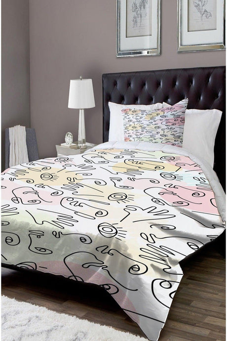 Patterned Single Bed Linen Duvet Cover Set Nyds-5 - Swordslife