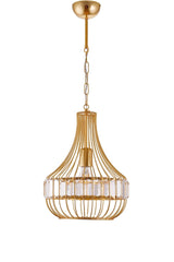 Diamond Crystal Stone Gold Yellow Single Pendant Lamp Chandelier - Çakır Chandelier - Swordslife