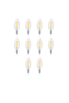 10 Pack 4W Dimmable E14 Rustic LED Bulbs, 2700K