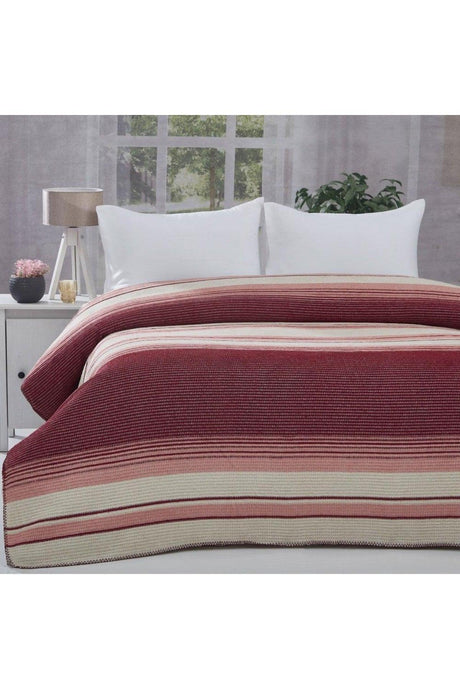 All Seasons Blanket Pique Claret Red Double 180x220 cm - Swordslife