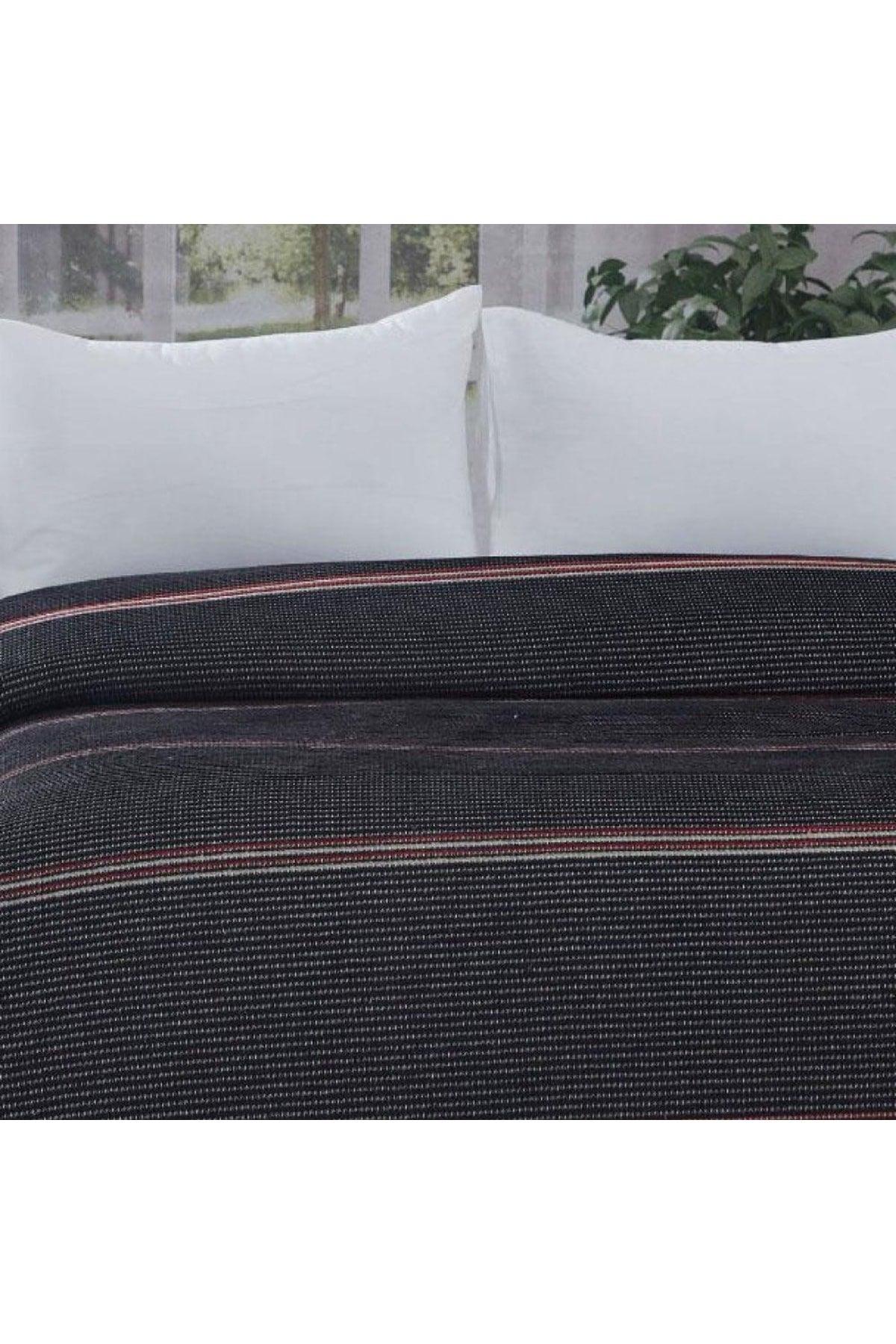 Four Seasons Blanket Pique Black Single Striped Double - Swordslife