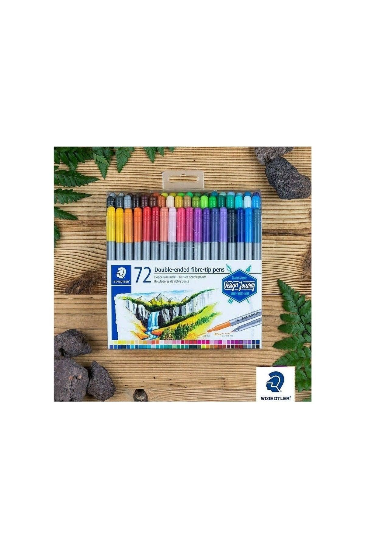 Double Tip Felt Pen 72 COLOR SET (0.8 mm -