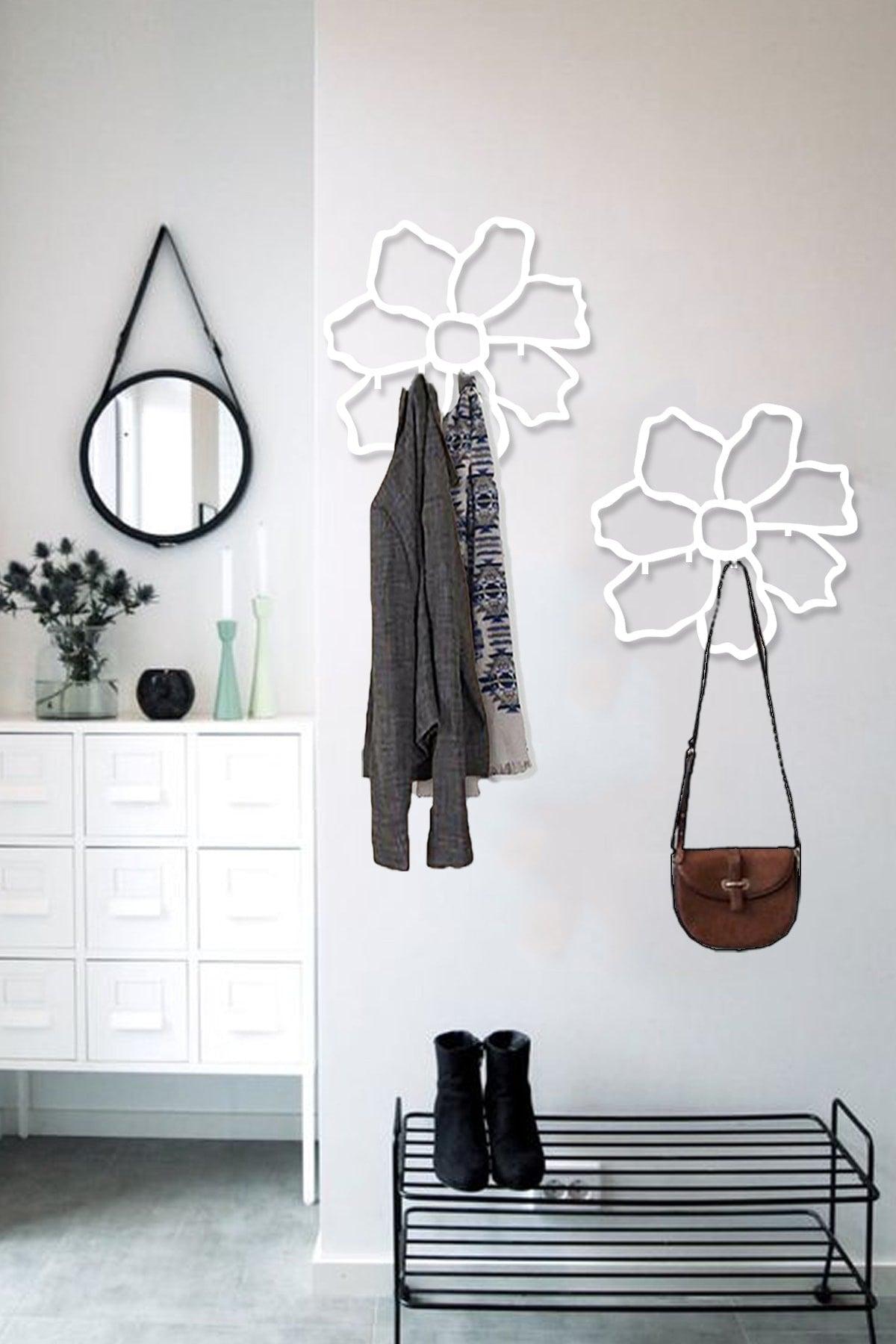 Double Set Decorative Metal Clothes Hanger - Wall Flow -hanger - Swordslife