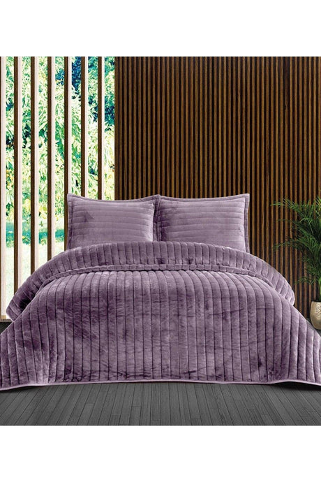 Doux Lilac Double Bedspread Set - Swordslife